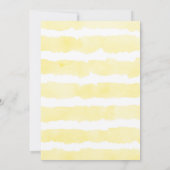 ひまわりのベビーブランチ緑の白いフローラ 招待状 (裏面)