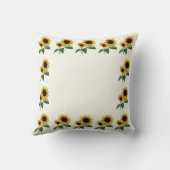 ひまわりのママの愛 クッション (裏面)