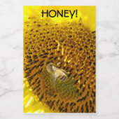 ひまわりのミツバチ フードラベル (シングルラベル)