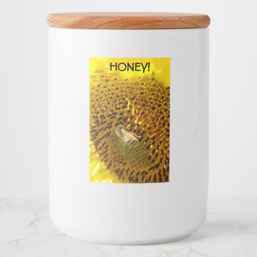 ひまわりのミツバチ フードラベル (正面)