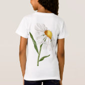 ひまわりの中で夢見る小さな少女 Tシャツ (裏面)