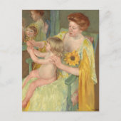 ひまわりの人 |メアリー・カッサット ポストカード (正面)