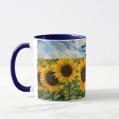 ひまわりの信仰マグカップ 花の芸術カップ マグカップ (左)