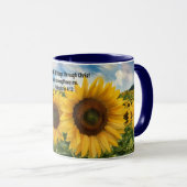ひまわりの信仰マグカップ 花の芸術カップ マグカップ (正面右)
