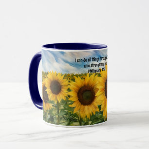 ひまわりの信仰マグカップ 花の芸術カップ マグカップ