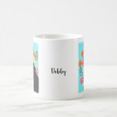 ひまわりの光るフローラカスタム コーヒーマグカップ (中央)