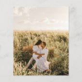 ひまわりの写真結婚式招待状 チラシ (裏面)