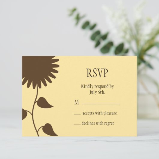 ひまわりの出欠（黄） 出欠カード (スタンド正面)