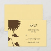 ひまわりの出欠（黄） 出欠カード (正面/裏面)