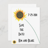 ひまわりの出演予告のお知らせ 招待状 (正面/裏面)