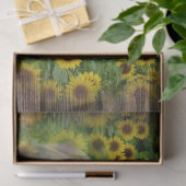 ひまわりの分野の美しい馬 薄葉紙 (ギフト)