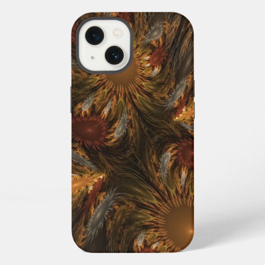 ひまわりの印象派風 iPhoneケース (裏面)