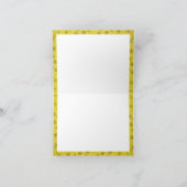 ひまわりの可愛い猫隠れ空白のて カード (内部)