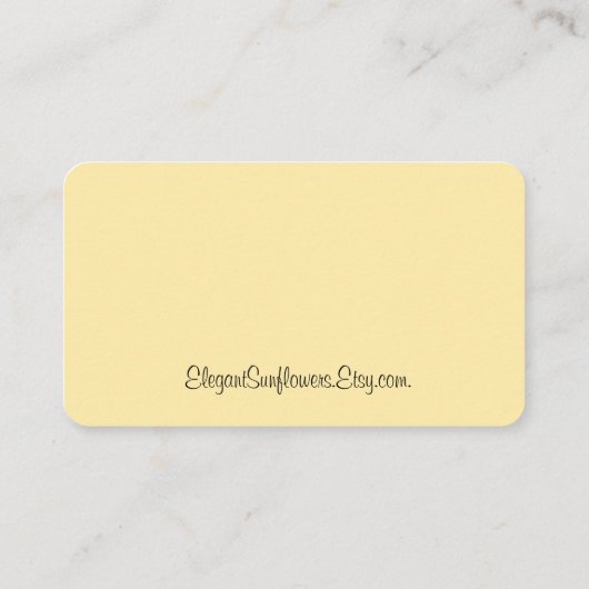 ひまわりの名刺 名刺 (裏面)