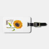 ひまわりの名前と可愛いことわざ ラゲッジタグ (正面横)