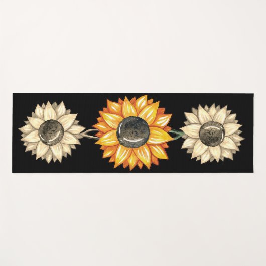 ひまわりの喜び ヨガマット (正面(横))