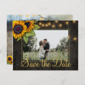 ひまわりの国 クリスマス セーブ・ザ・デート 結婚式 案内ポストカード (正面/裏面)