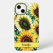 ひまわりの壁紙  iPhoneケース (裏面)