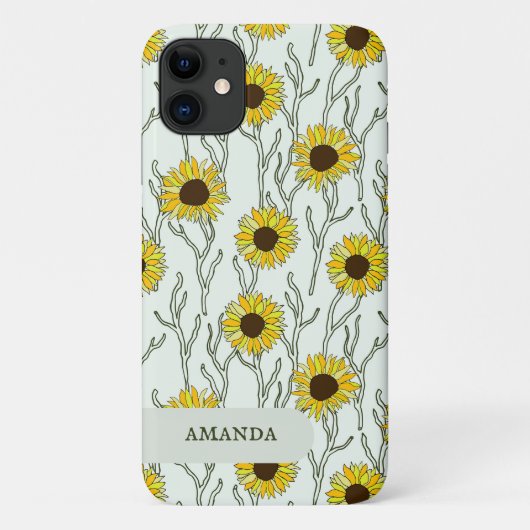 ひまわりの夏の花のCase-Mate iPhoneケース Case-Mate iPhoneケース (裏面)