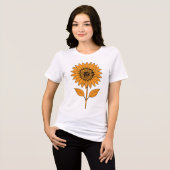 ひまわりの夜 トライブレンドTシャツ (正面全面)