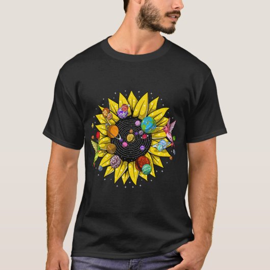 ひまわりの太陽系 Tシャツ (正面)