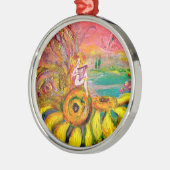 ひまわりの妖精 メタルオーナメント (左)