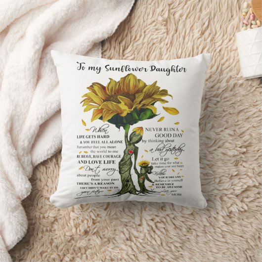 ひまわりの娘に クッション (ブランケット)