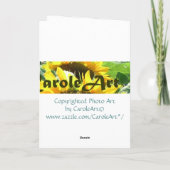 ひまわりの恵み カード (裏面)