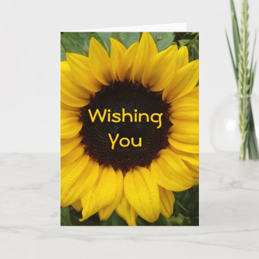 ひまわりの恵み カード (正面)