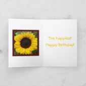 ひまわりの恵み カード (内部)