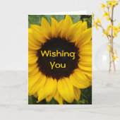 ひまわりの恵み カード (黄色い花)