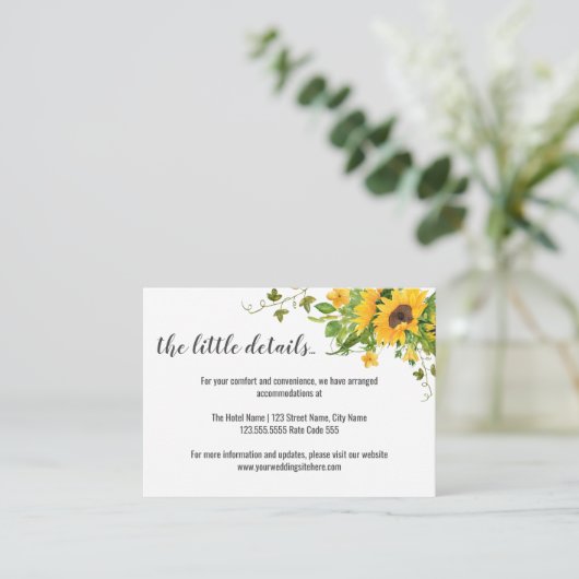 ひまわりの情報と詳細 エンクロージャーカード (スタンド正面)