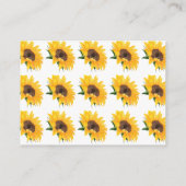 ひまわりの情報と詳細 エンクロージャーカード (裏面)