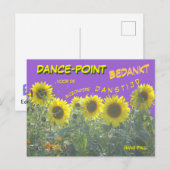 ひまわりの感謝のポストカード ポストカード (正面/裏面)