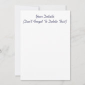 ひまわりの招待状 (裏面)