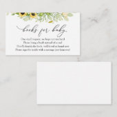 ひまわりの本(ベビー要求エンクロージャカード) エンクロージャーカード (正面/裏面)