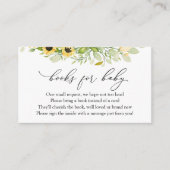 ひまわりの本(ベビー要求エンクロージャカード) エンクロージャーカード (正面)