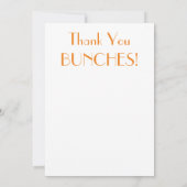 ひまわりの束 サンキューカード (裏面)