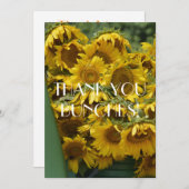 ひまわりの束 サンキューカード (正面/裏面)