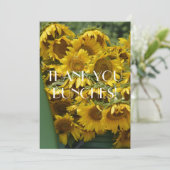 ひまわりの束 サンキューカード (スタンド正面)