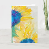 ひまわりの母の日のカード カード (正面)