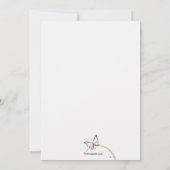 ひまわりの母の日招待状 招待状 (裏面)