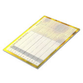 ひまわりの毎週のメパーソナライズされたニュープランメモ帳 ノートパッド (アングル)