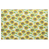 ひまわりの水彩模様 ファブリック (ヤード)