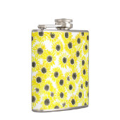 ひまわりの水彩模様 フラスク (右)