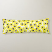 ひまわりの水彩模様 ボディピロー (裏面)