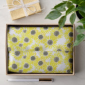 ひまわりの水彩模様 薄葉紙 (ギフト)