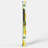 ひまわりの水彩模様 SAMSUNG GALAXYケース (右側面)