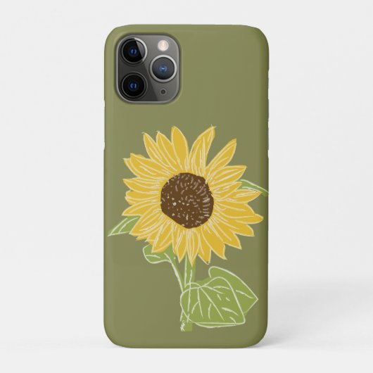 ひまわりの水彩絵 Case-Mate iPhoneケース (裏)
