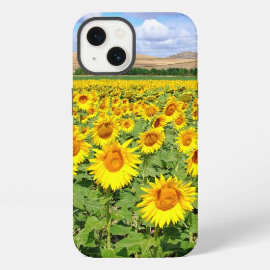 ひまわりの畑 iPhoneケース (裏面)